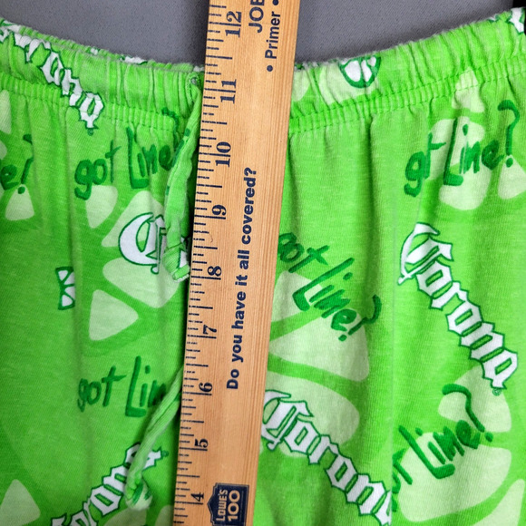 Corona Pajama Pants Mens Small Green Got Lime Lounge Sleepwear So Fly Made USA - Picture 7 of 11
